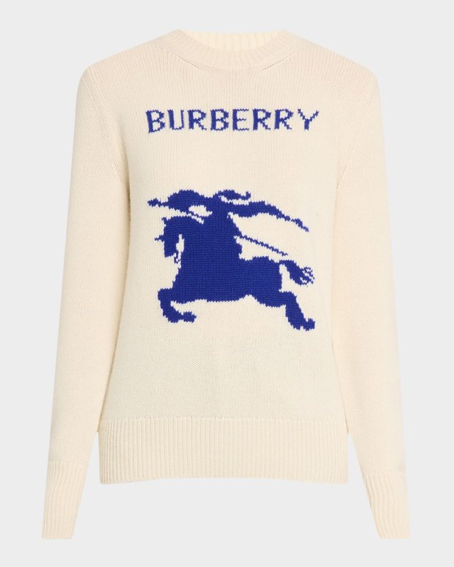 EKD Logo Wool-Cashmere Crewneck Sweater